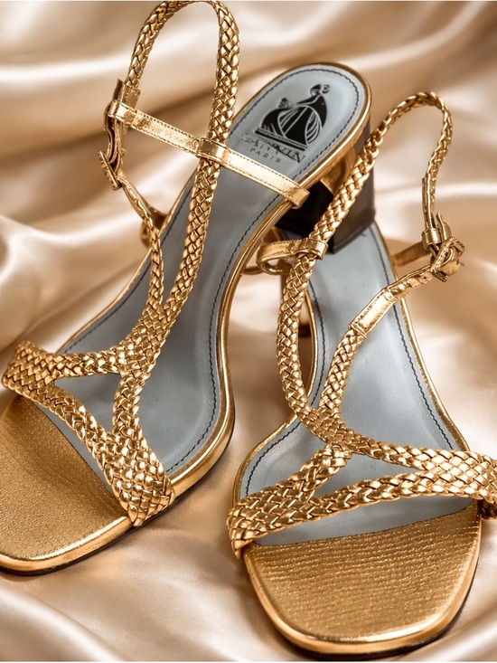 Lanvin Shoes - Lanvin paris gold braided‎ sandals - accepts offers